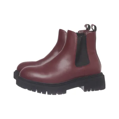Chelsea boots (Red, Black) from Skechers Polyurethane