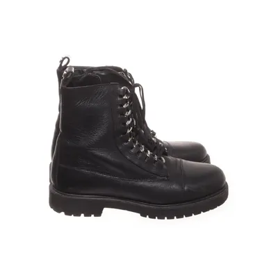 Laced boots (Black) from Copenhagen Shoes Faux leather