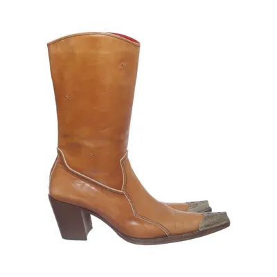 Cowboyboots (Braun) von Luciano Padovan Leder