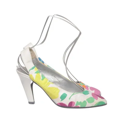 High heel sandals (White, Multicolored) from Charles Jourdan Leather