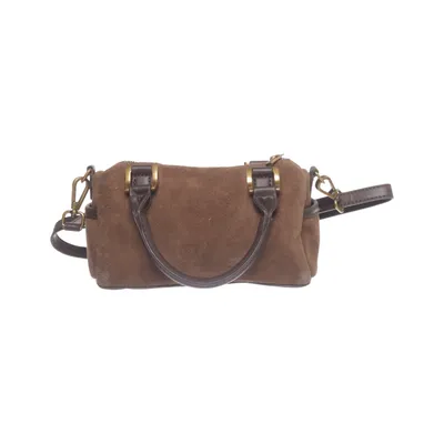 Sac à bandoulière (Marron) Coton, Cuir
