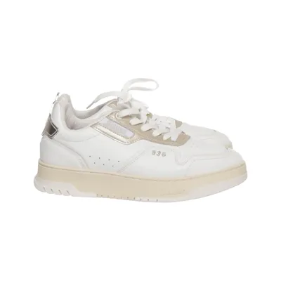 Baskets (Blanc, Beige) de Blauer Cuir