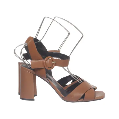High heel sandals (Brown) from Bruno Premi Leather