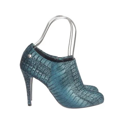 Bottes à talons (Bleu, Noir) de Blink Cuir