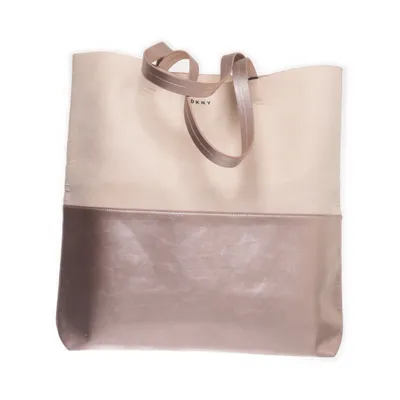 Handbag (Beige, Pink) from DKNY
