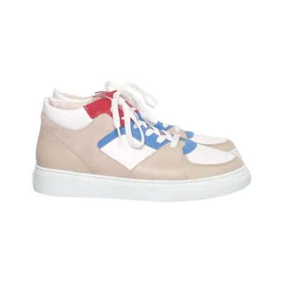 Sneakers (Wit, Blauw, Beige) van La Shoe Leer