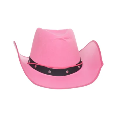 Cowboyhat (Pink) fra Boland Polyester