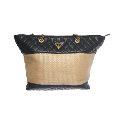 Håndtaske (Sort, Beige) fra Guess Polyester