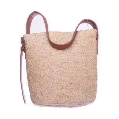 Schoudertas (Beige) van Arket Katoen, Leer