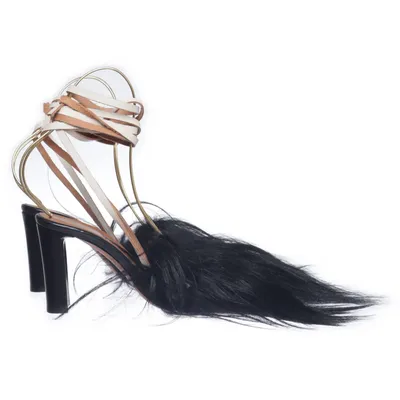 High heel sandals (Black, Multicolored) from ATP Atelier Leather