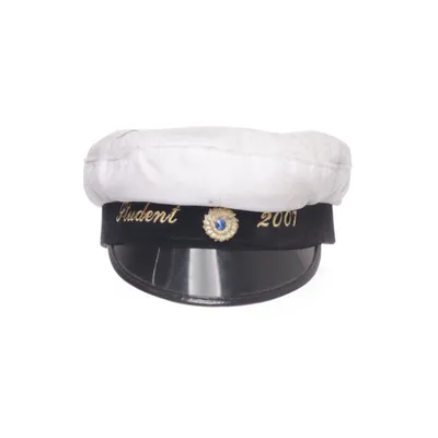 Captain hat (White, Multicolored)