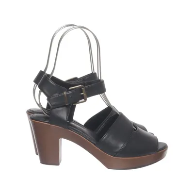 High heel sandals (Black) from DS Shoes by DinSko