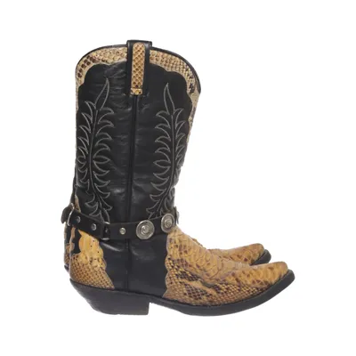 Bottes de cow-boy (Noir, Jaune, Multicolore) de Tony Mora Cuir