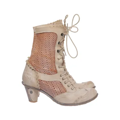 Heeled boots (Beige, Brown) from Dkode Leather