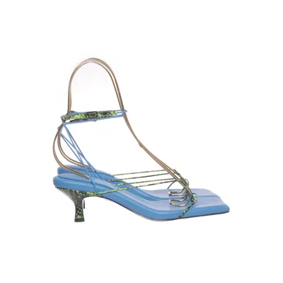 High heel sandals (Blue, Green, Black) from Stine Goya