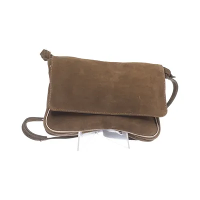 Shoulder-bag (Brown) from Inouitoosh Cotton, Leather
