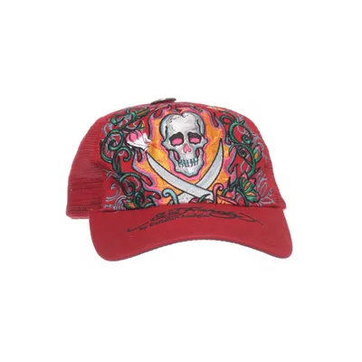 Trucker cap (Red) from Ed Hardy by Christian Audigier Cotton, Polyester