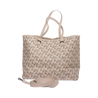 Handtasche (Beige, Schwarz) von Violet Hamden Polyester, Polyurethan