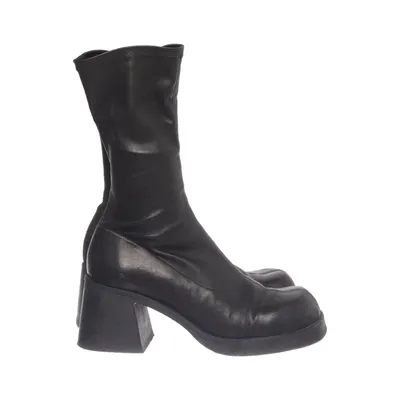 Bottes à talons (Noir) de Miista Cuir