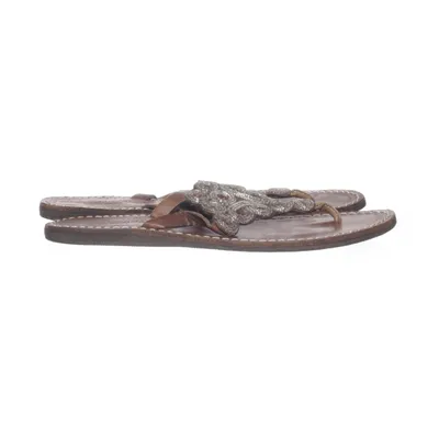 Flip-flops (Brown, Silver) from Laidback London