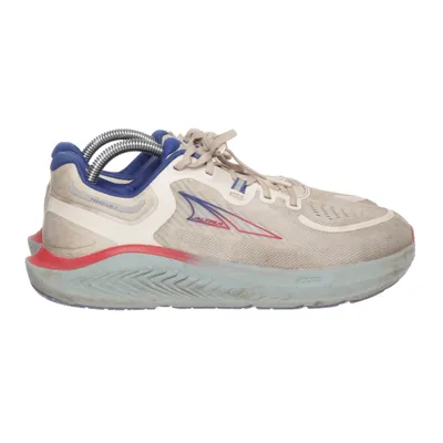 Running shoes (Gray, Blue, Red) from Altra