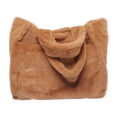 Canvas bag (Brown) from Divided by H&M Polyester, Faux fur
