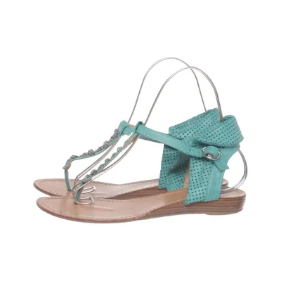 Sandalen (Blauw) van Ella Cruz Leer