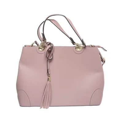 Håndtaske (Pink) fra Made in italy Læder