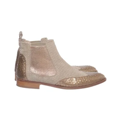 Chelsea boots (Beige, Goud) van Pertini Leer