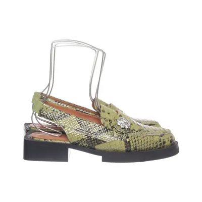 Sandals (Green, Black) from Ganni Leather