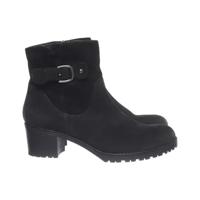Heeled boots (Black) from DS Shoes by DinSko Leather