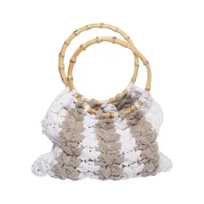 Sac à main (Blanc, Beige) de Fete Impériale