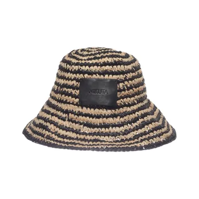 Bucket hat (Black, Beige) from Mikuta