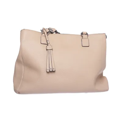 Handbag (Beige) from Emily & Noah Polyester, Polyurethane