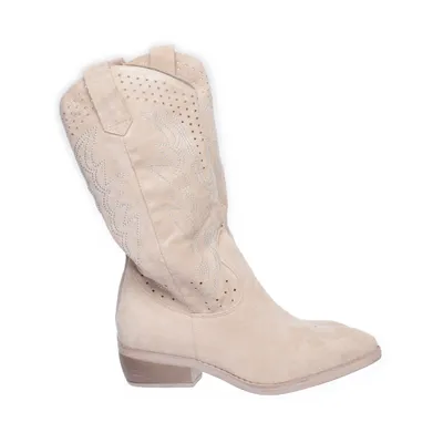 Støvler (Beige) fra Creme Fraiche Imiteret ruskind