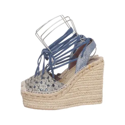 Chaussure compensées (Bleu, Beige) de ASH Cuir
