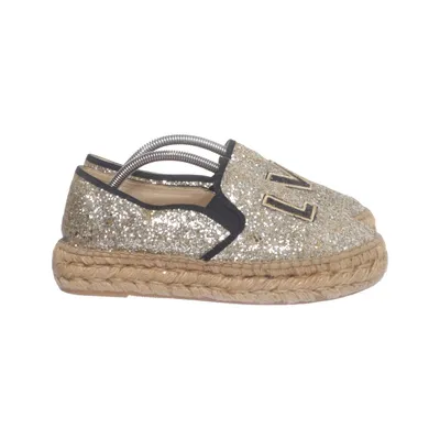 Espadrilles (Or, Noir) de Macarena Cuir
