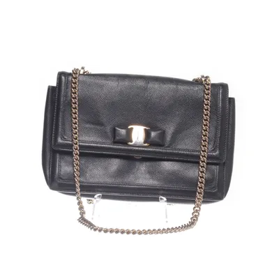 Shoulder-bag (Black, Gold) from Salvatore Ferragamo