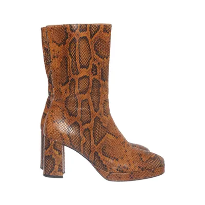 Bottes à talons (Marron, Multicolore) de Miista Cuir