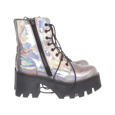 Laced boots (Silver, Black, Multicolored) from Current Mood