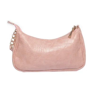 Handväska (Rosa) från Glitter Polyester, Polyuretan