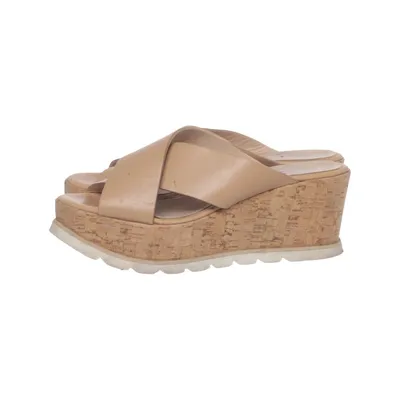 Kilehælssko (Beige) fra Baldinini Læder