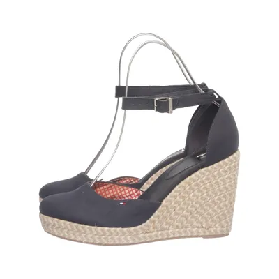 Wedges (Black) from Tommy Hilfiger Leather
