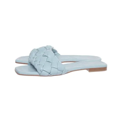 Mules (Bleu) de Catwalk Cuir