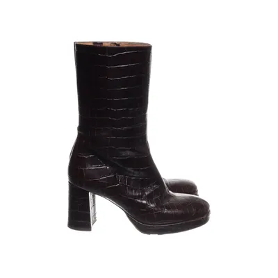 靴 miista LONDON Miista London Women's Rose Leather with Transparent High