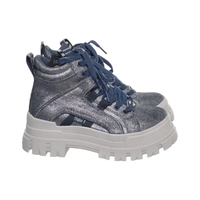 Laced boots (Blue, Gray) from Buffalo Cotton, Polyester