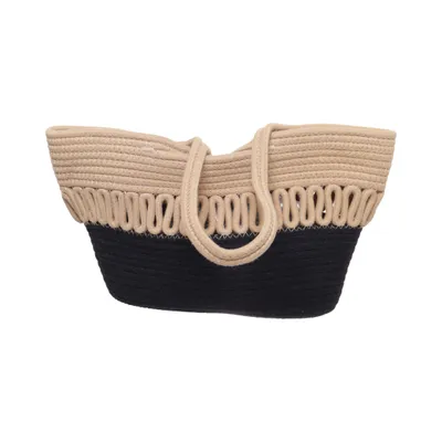 Strandtas (Beige, Zwart)