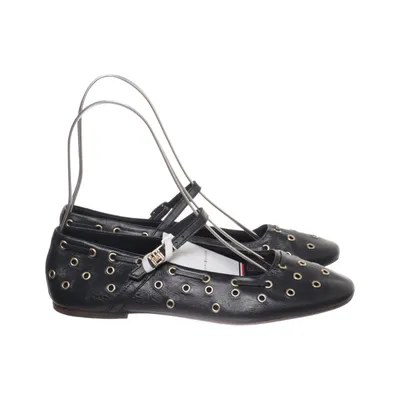Ballet flats (Black) from Tommy Hilfiger Leather