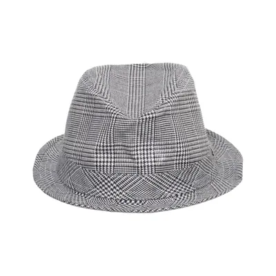 Fedora hat (Black, White) from Identity Cotton