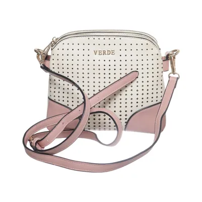 Sac à bandoulière (Blanc, Rose) de Verde Polyester, Polyuréthane
